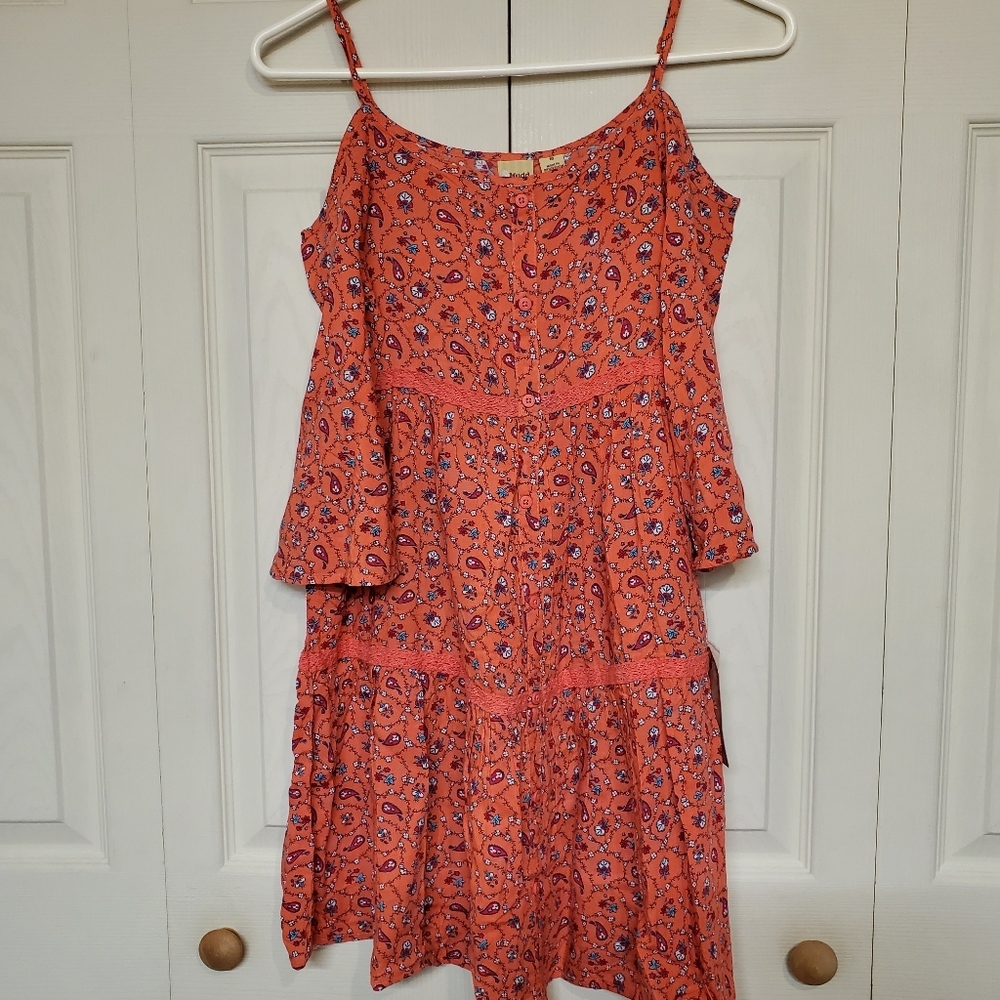 Girls Mudd Cold Shoulder Dress NWT